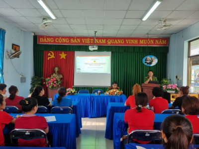 Tập huấn công tác phòng cháy chữa cháy, cứu hộ, cứu nạn cho CBGV-NV, Học sinh,  BĐDCMHS  tại Trường Mầm non Chánh Phú Hòa